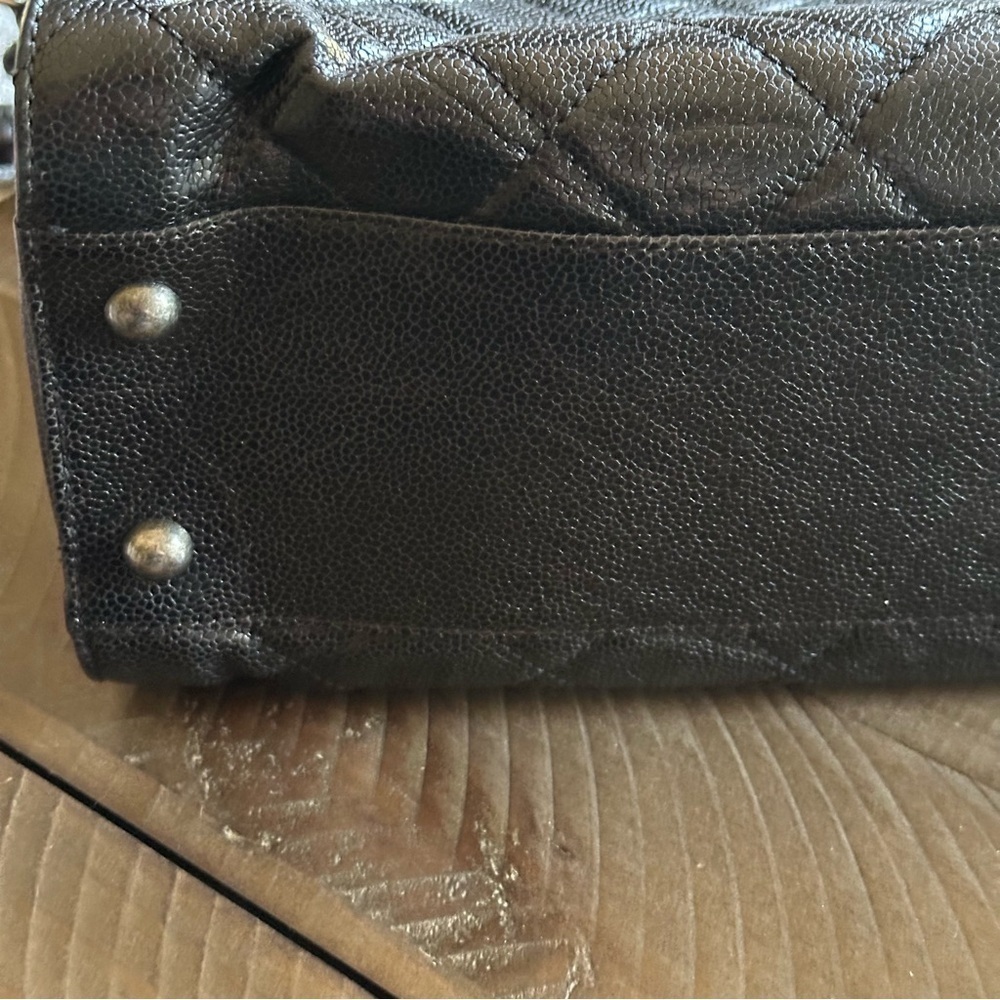 🔥VERY RARE CHANEL 31 Rue CAMBON Glazed Caviar Tote Bag/GUARANTEED AUTHENTIC 🔥 - Picture 9 of 16